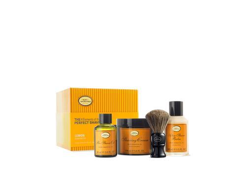 The Art of Shaving Lemon Full Size Kit with Genuine Pure Badger Brush