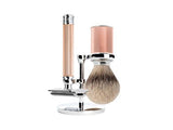 The Art of Shaving Rose Gold Safety Razor Shaving Set with Fine Brush